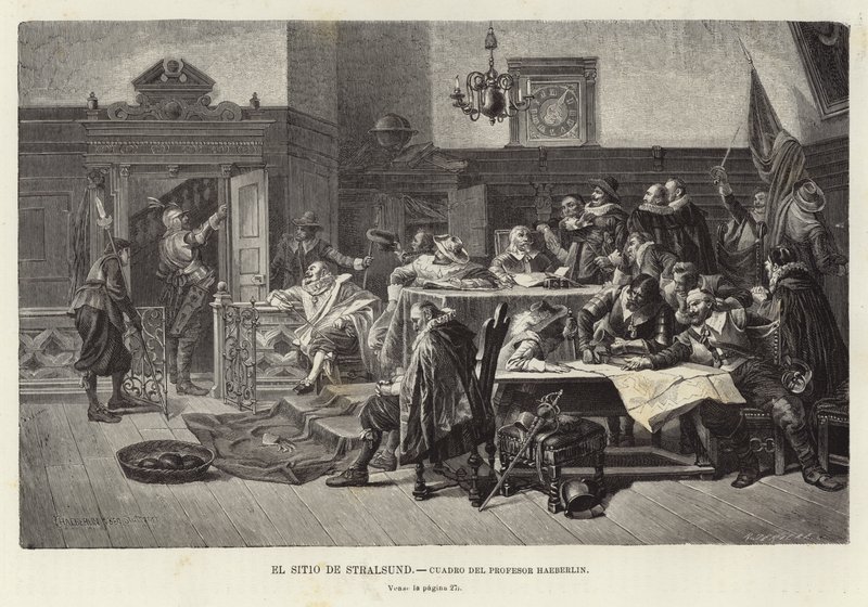 El asedio de Stralsund de Carl von Haeberlin
