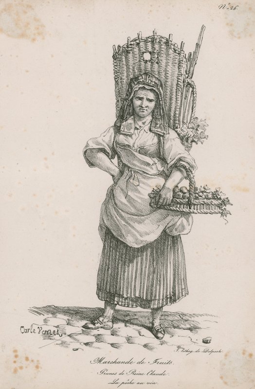 Vendedora de frutas de Carle Vernet