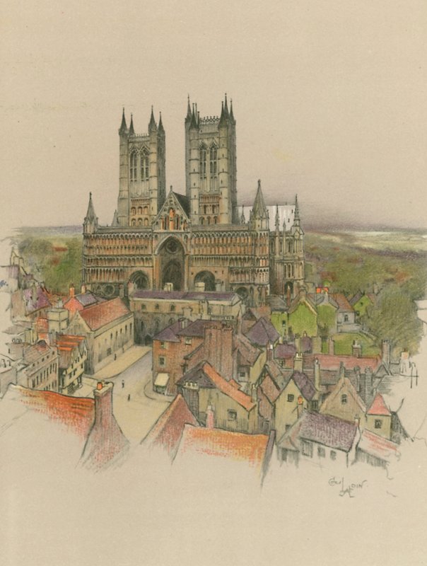 Catedral de Lincoln de Cecil Charles Windsor Aldin
