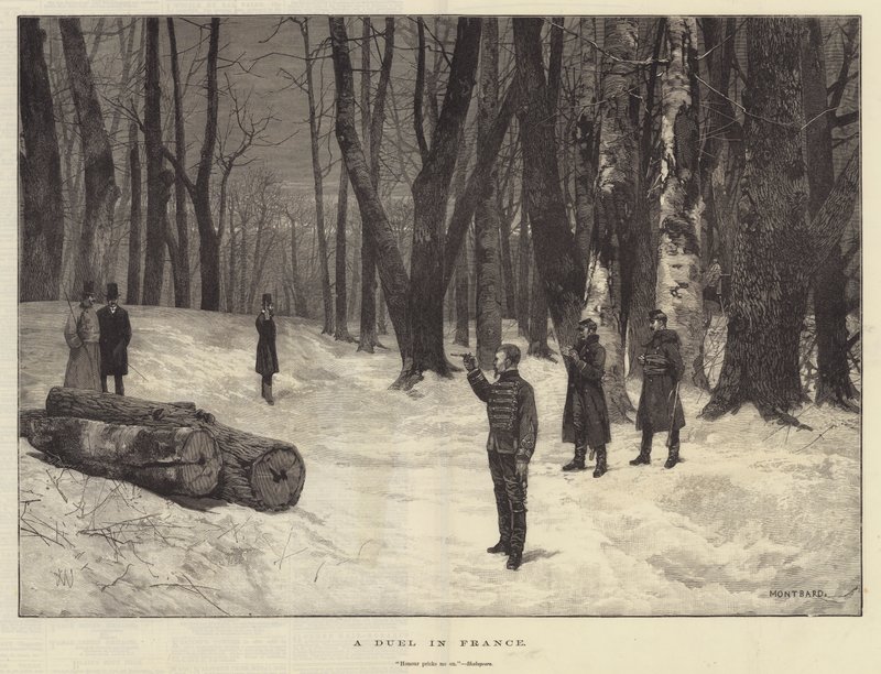 Un duelo en Francia de Charles Auguste Loye