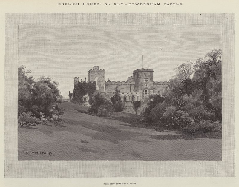 Castillo de Powderham de Charles Auguste Loye