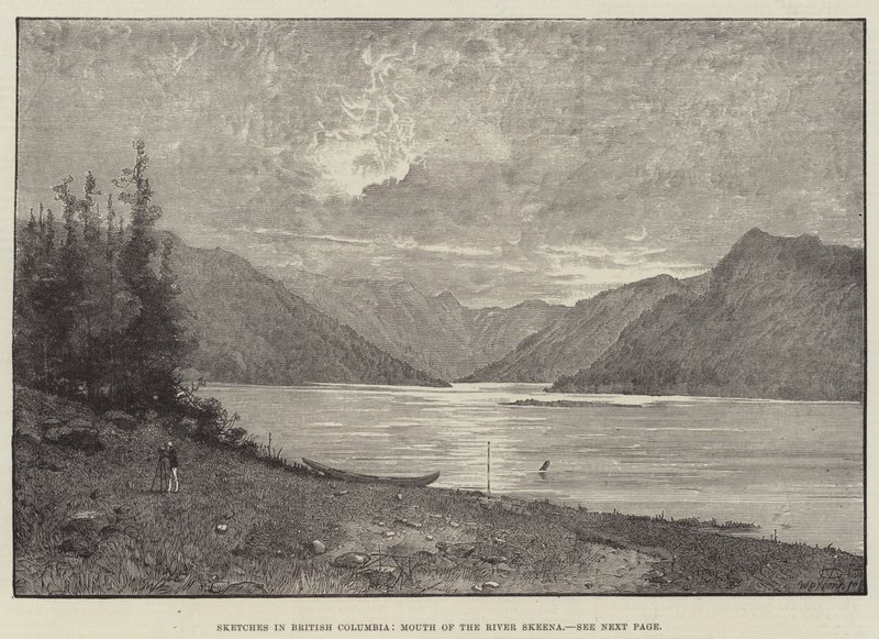 Bocetos en Columbia Británica, Desembocadura del Río Skeena de Charles Auguste Loye