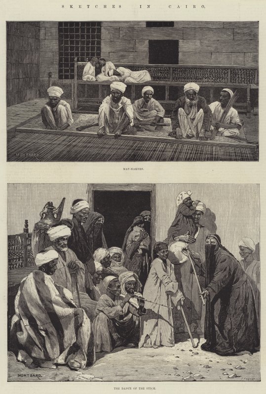 Bocetos en El Cairo de Charles Auguste Loye