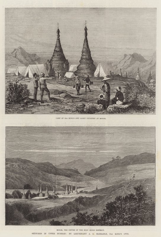 Bocetos en Alta Birmania de Charles Auguste Loye