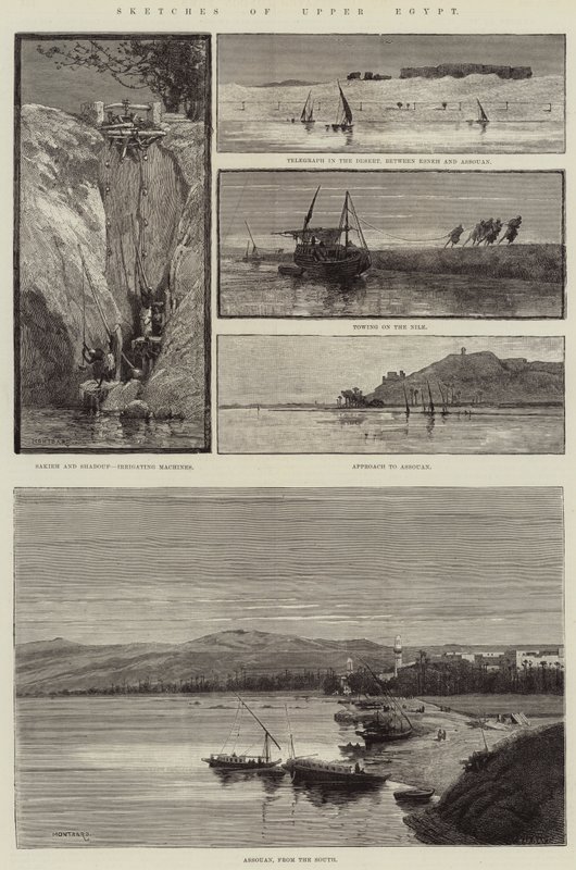 Bocetos del Alto Egipto de Charles Auguste Loye