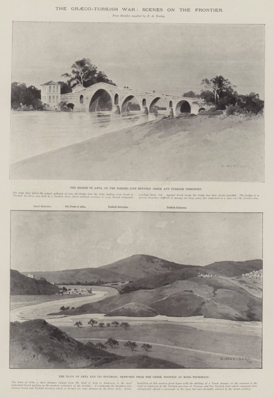La Guerra Greco-Turca, Escenas en la Frontera de Charles Auguste Loye