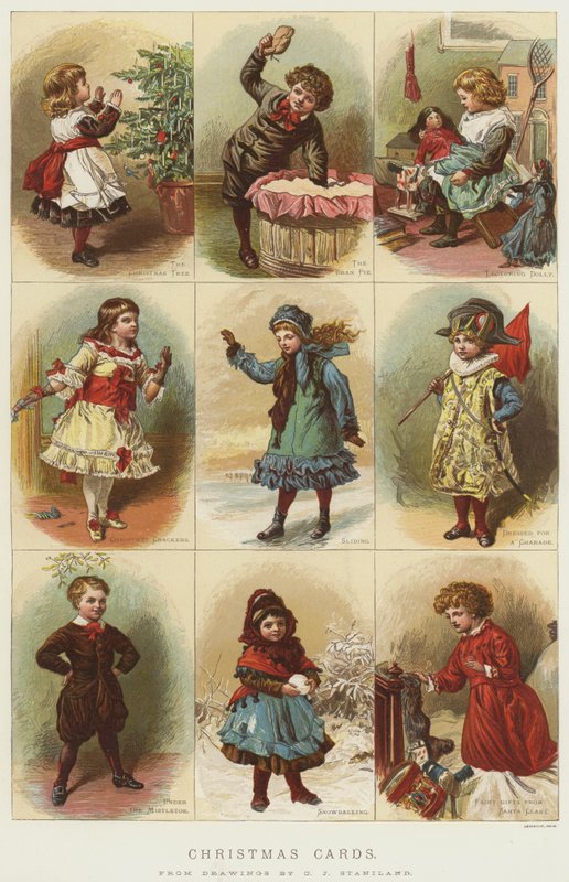 Tarjetas de Navidad de Charles J. Staniland