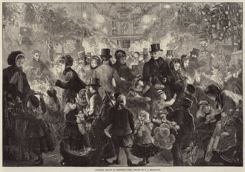 Lowther Arcade en Navidad de Charles J. Staniland