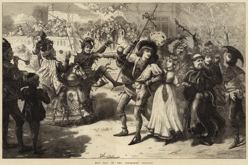 Día de mayo en el siglo XV de Charles J. Staniland