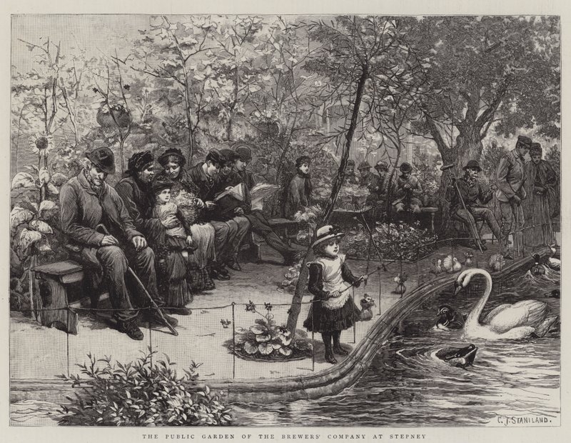 El Jardín Público de la Compañía de Cerveceros en Stepney de Charles J. Staniland