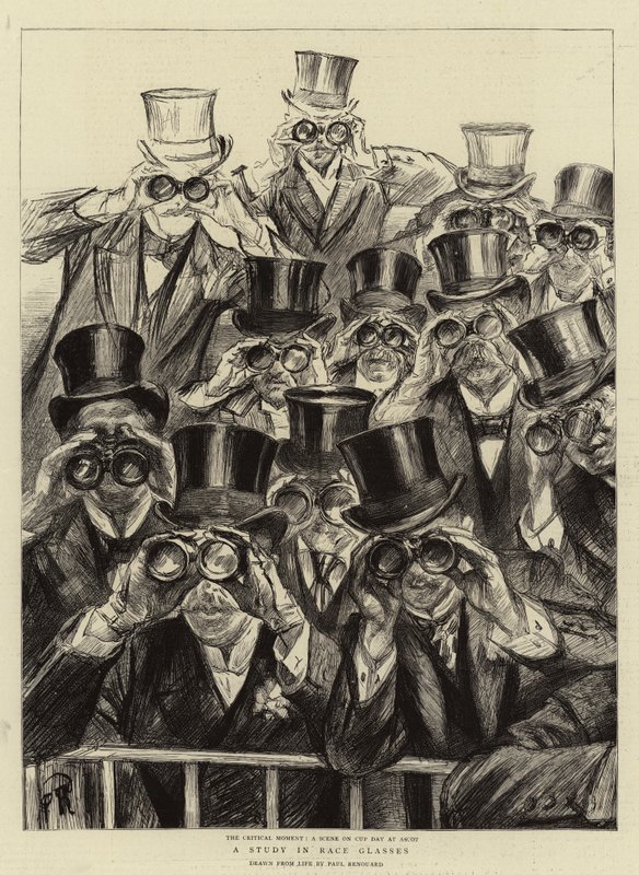 Un estudio en gafas de raza de Charles Paul Renouard