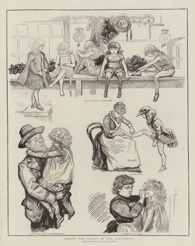 Detrás de escena en el Pantomima de Charles Paul Renouard