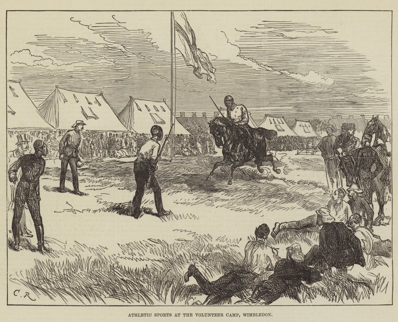 Deportes Atléticos en el Campamento de Voluntarios, Wimbledon de Sir John Charles Robinson