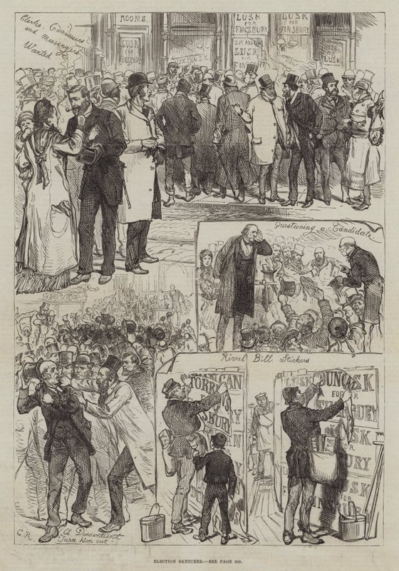 Bocetos de Elecciones de Sir John Charles Robinson