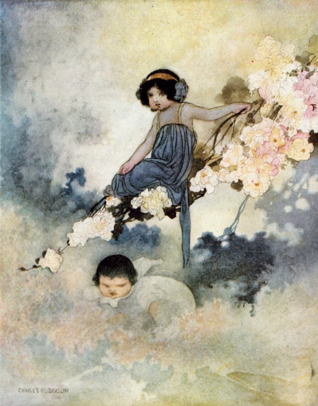 En cada árbol podía ver que había un niño pequeño de Charles Robinson