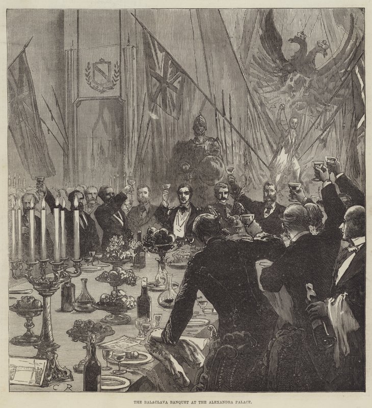 El banquete de Balaclava en el Alexandra Palace de Sir John Charles Robinson
