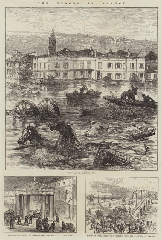 Las inundaciones en Francia de Sir John Charles Robinson