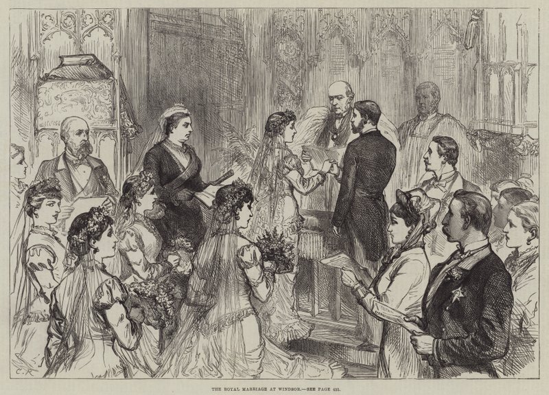 El matrimonio real en Windsor de Sir John Charles Robinson