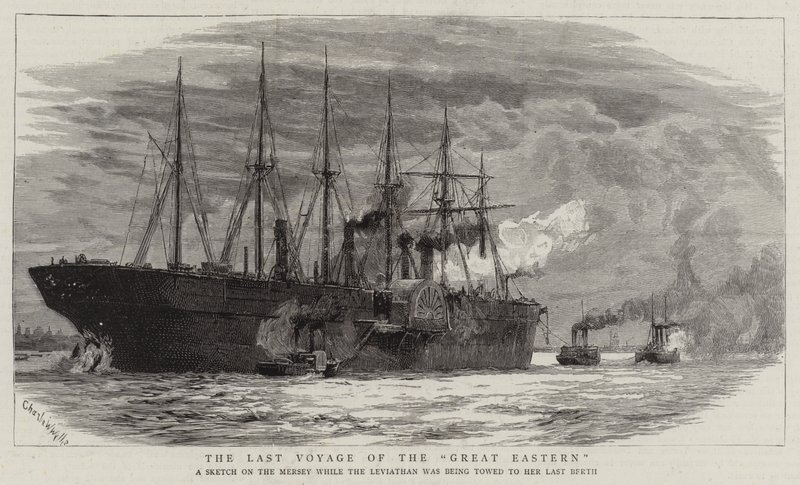 El último viaje del Great Eastern de Charles William Wyllie
