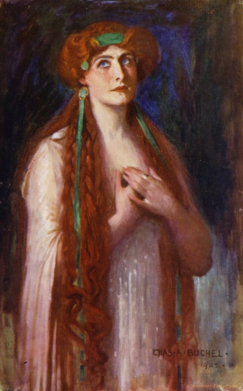 Calypso, Miss Nancy Price (litografía en color) de Charles A. Buchel