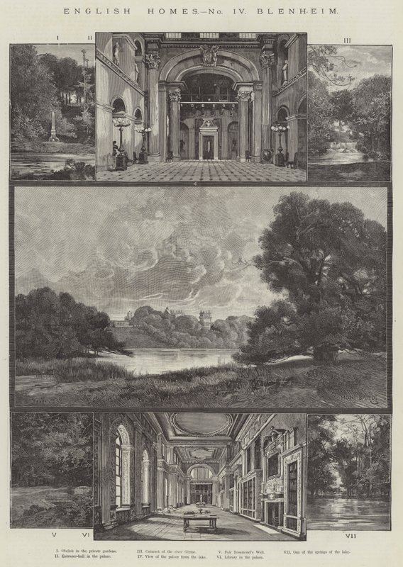 Hogar Inglés, Blenheim de Charles Auguste Loye