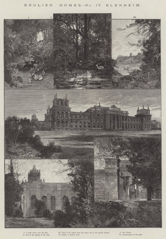 Hogar inglés, Blenheim de Charles Auguste Loye
