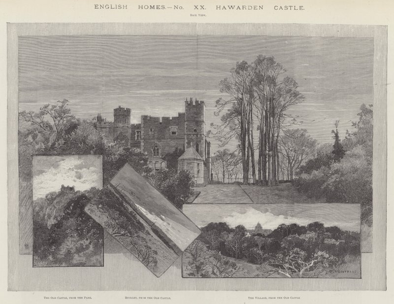 Castillo de Hawarden de Charles Auguste Loye