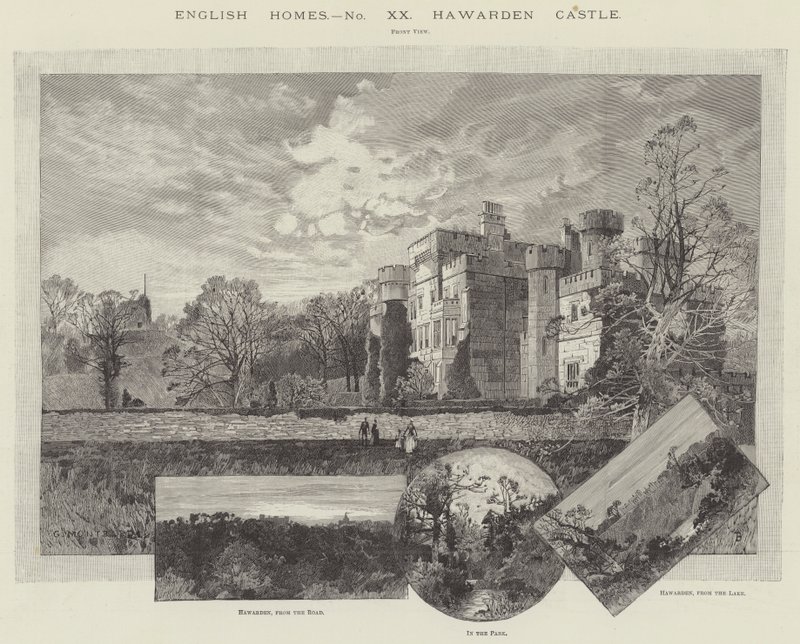 Castillo de Hawarden de Charles Auguste Loye