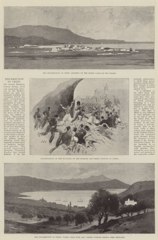 Insurrección en Creta de Charles Auguste Loye