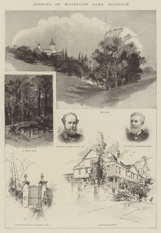 Inauguración del Parque Waterlow, Highgate de Charles Auguste Loye