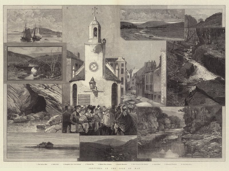Bocetos en la Isla de Man de Charles Auguste Loye