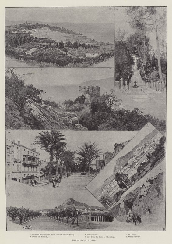 La Reina en Hyeres de Charles Auguste Loye