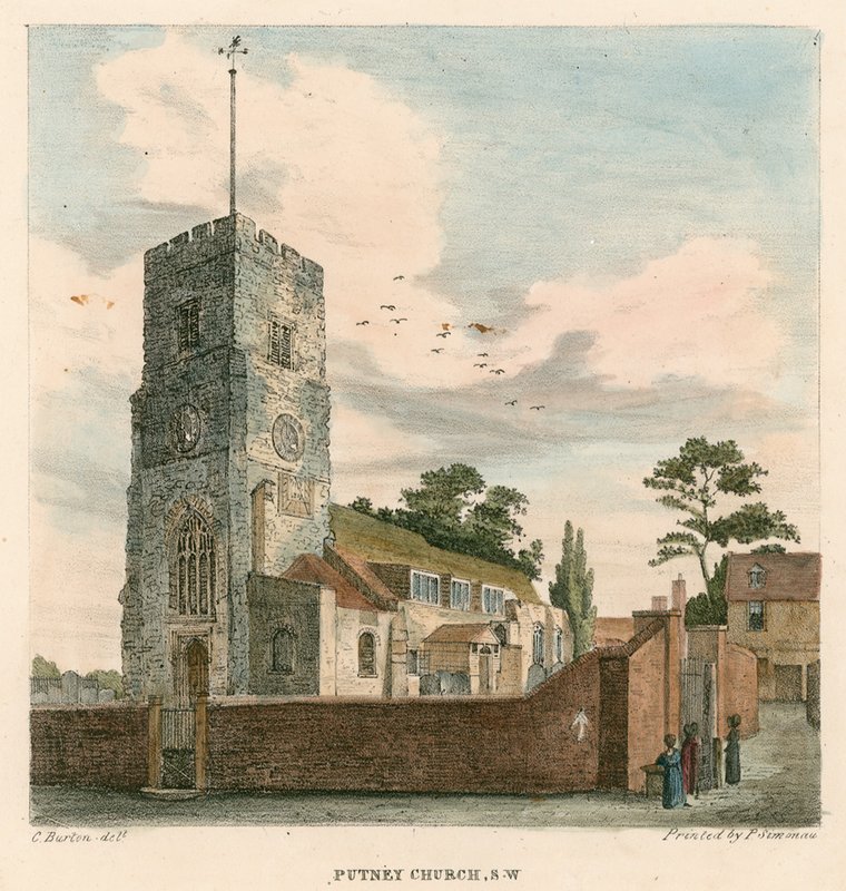 Iglesia de Putney, Londres de Charles Burton