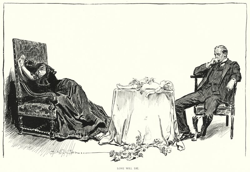 El amor morirá de Charles Dana Gibson