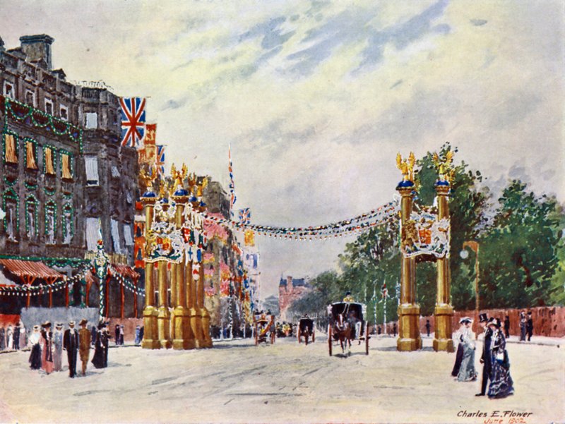 Piccadilly en junio de 1902 de Charles Edwin Flower