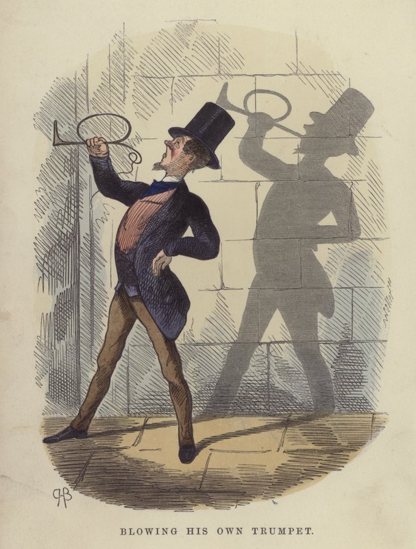 Tocando su propia trompeta de Charles Henry Bennett