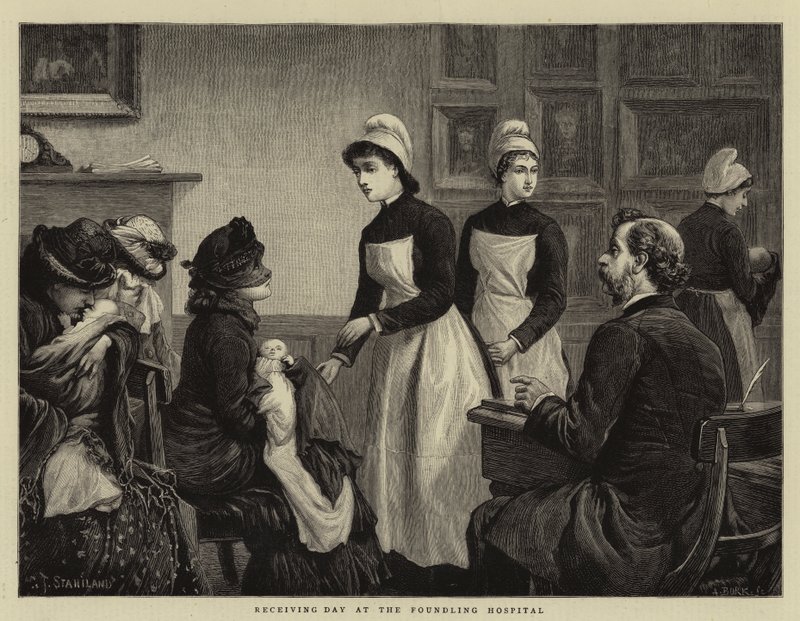 Día de recepción en el Hospital de Niños Expósitos de Charles J. Staniland
