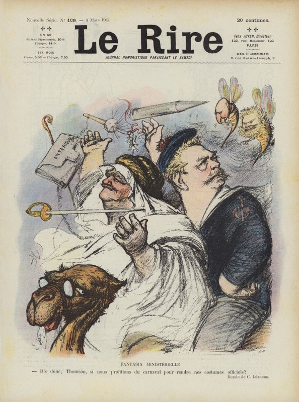 Fantasía ministerial. Ilustración para Le Rire de Charles Leandre