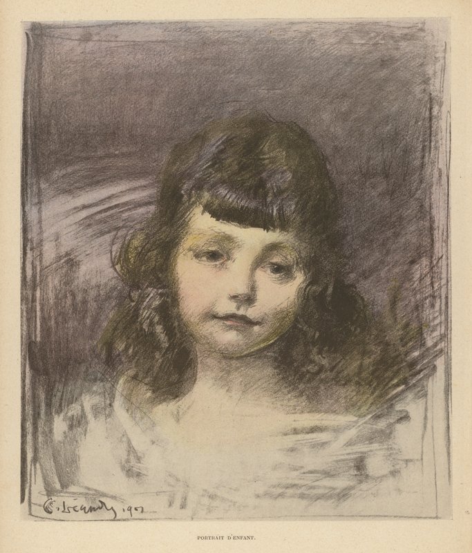 Retrato de un niño de Charles Leandre