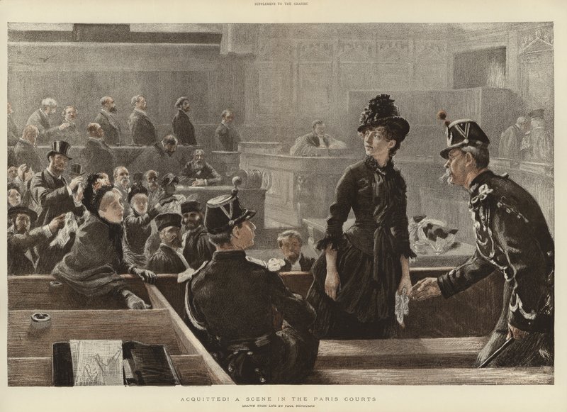 Una Escena en los Tribunales de París de Charles Paul Renouard