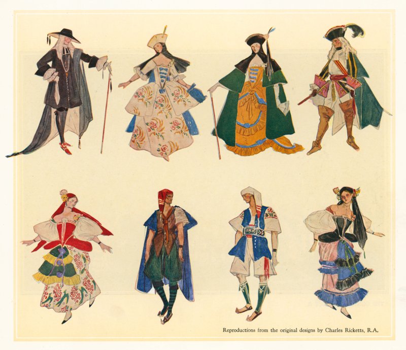 Diseños Originales para Los Gondoleros de Charles Ricketts