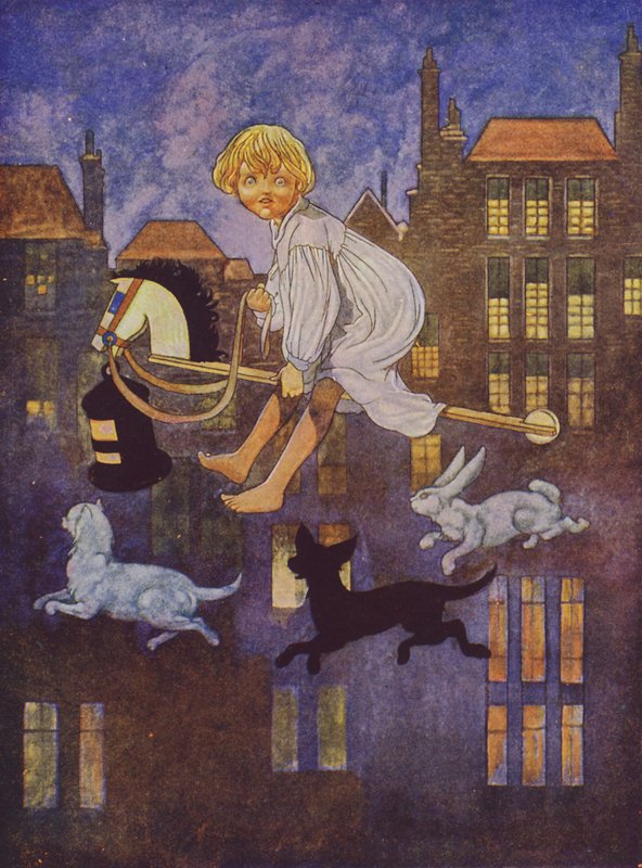 A la caza iremos (litografía en color) de Charles Robinson