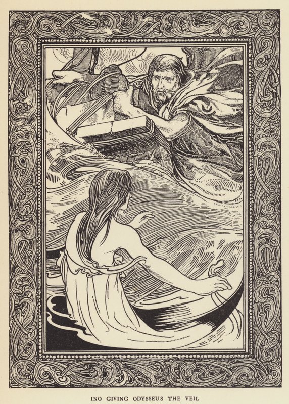 Ino dando a Odiseo el velo de Sir John Charles Robinson
