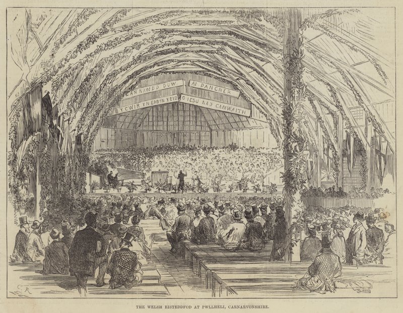 El Eisteddfod galés en Pwllheli, Carnarvonshire de Sir John Charles Robinson