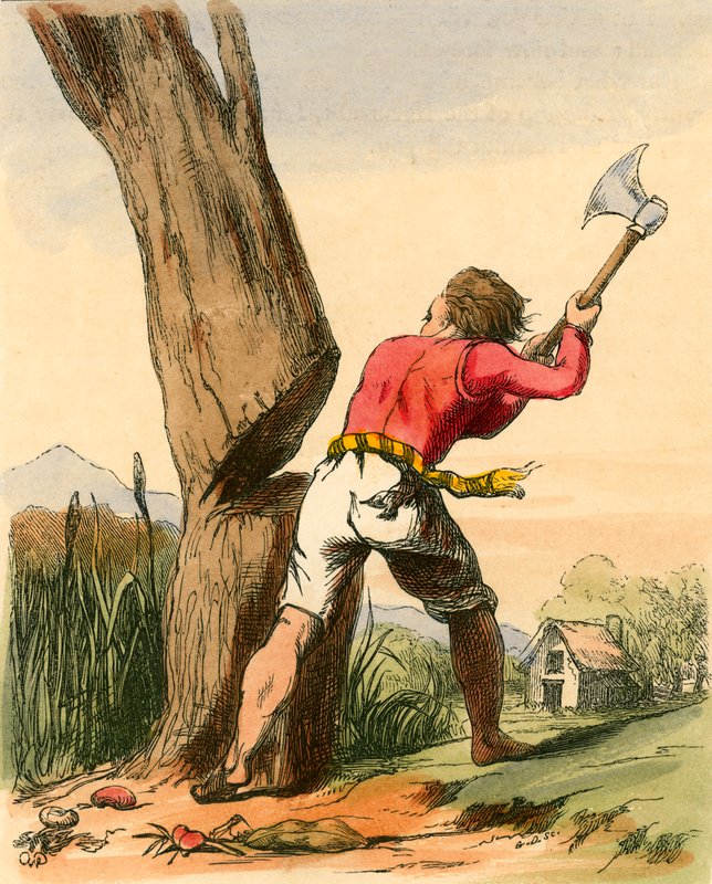 Jack cortando el tallo de frijoles de Charles West Cope