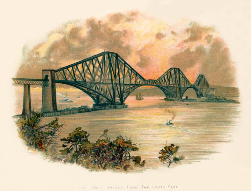 El puente de Forth, desde el sureste de Charles Wilkinson