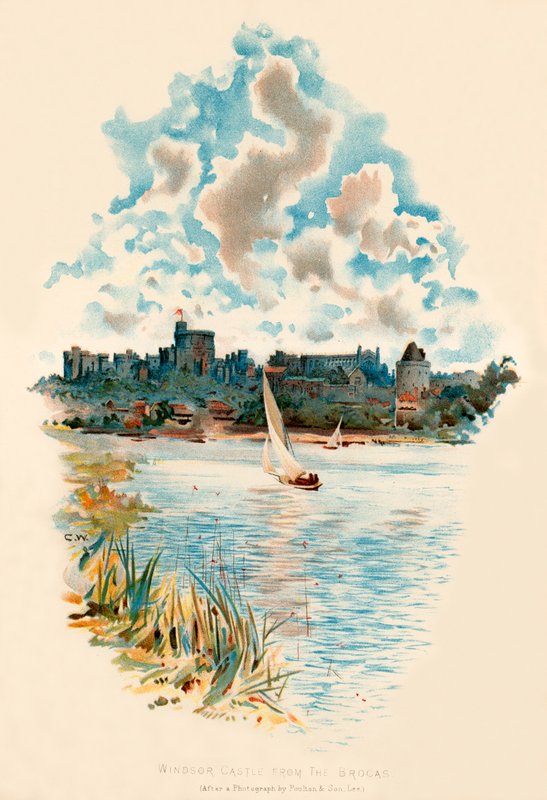 Castillo de Windsor desde el Brocas de Charles Wilkinson