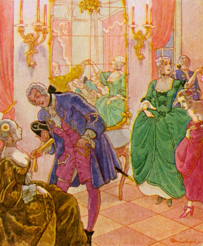 Menuett / Minuet (litografía en color) de Christophe (1856 1945)