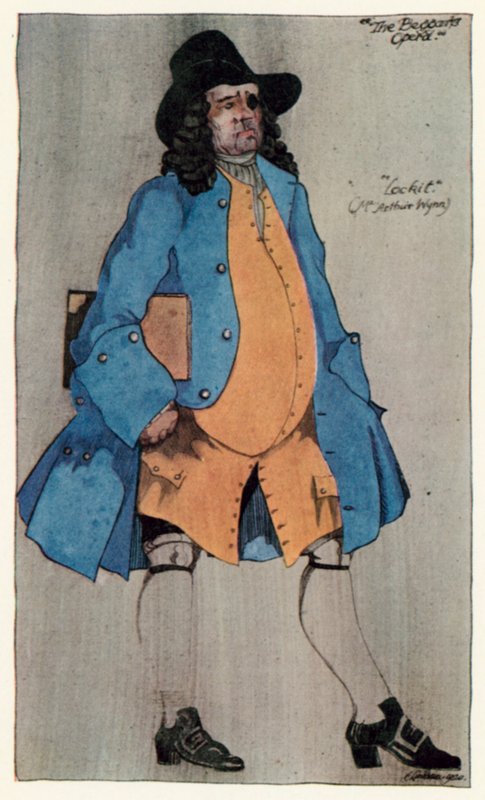 La ópera del mendigo, Lockit de Claud Lovat Fraser