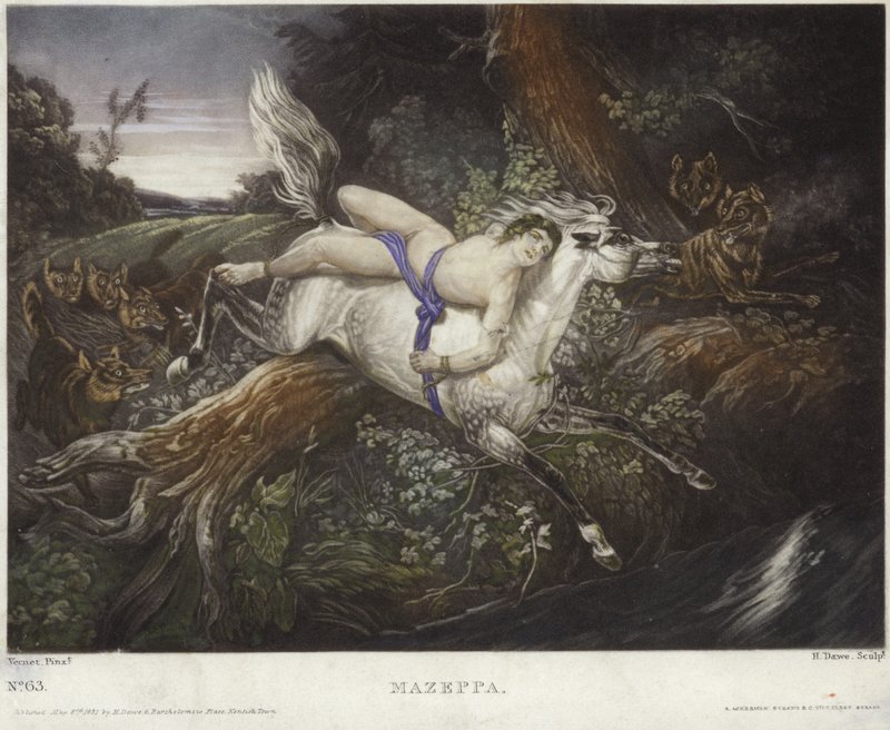 Mazeppa por Claude Joseph Vernet de Claude Joseph Vernet
